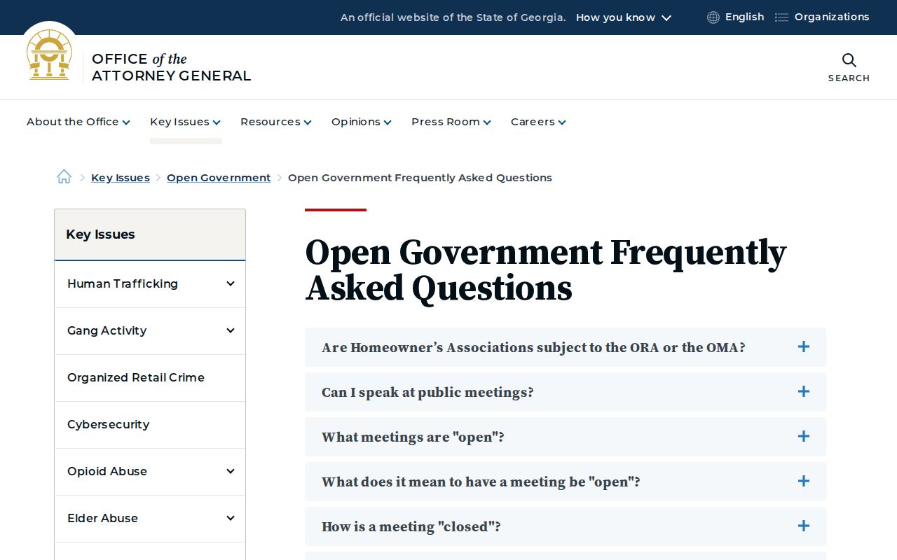 Jones County warrant record access guidance from the Georgia Attorney General
